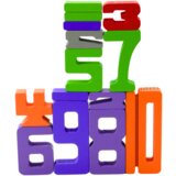  Drewniane Cyferki Nauka Matematyki Kostki do Gry Klocki Edukacyjne | shoptok.hr