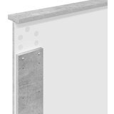  Okvir za krevet s uzglavljem Betonska siva 100 x 200 cm | shoptok.hr