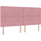  Krevet s opruga kutije s madracem Ružičasta 200 x 200 cm Baršun | shoptok.hr