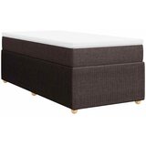  Krevet s oprugama i madracem tamnosmeđi 90 x 200 cm od tkanine | shoptok.hr