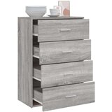  Komoda siva sonoma 60x31x84 cm inženirski les | Shoptok.si