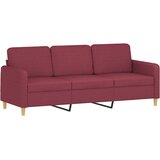  2-dijelni set sofa s jastucima crvena boja vina od tkanine | shoptok.hr