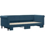  Dnevni krevet na razvlačenje plavi 80 x 200 cm baršunasti | shoptok.hr