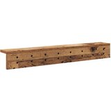  Vješalica za kapute na zidu Staro drvo 80 x 10,5 x 10,5 cm | shoptok.hr