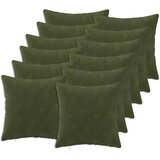  Presvlaka za jastuk 12 kom. HEERLEN Zelena 45 x 45 cm - Osnovni Zelena 12 | shoptok.hr