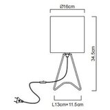 Globo 21734G - Stona lampa TAMIAN 1xE14/40W/230V siva | Eponuda.com