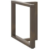  Noge za blagovaonski stol T-oblika 2 kom Crne 70x35x(72-73) cm Čelik | shoptok.hr