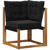  Set vanjskih sofa s jastukom 11 pcs Prirodna i crna | shoptok.hr