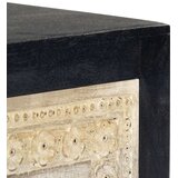 vidaXL Ručno izrezbareni noćni ormarić sivi 40x30x50 cm od drva manga | shoptok.hr