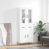  Visoka komoda bijela 69,5x34x180 cm konstruirano drvo | shoptok.hr