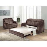 Welnova 3-SED, temno rjava tekstil | Shoptok.si