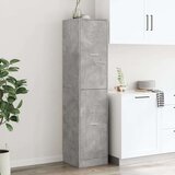 vidaXL Ormarić za lijekove boja betona 40x41x174,5cm konstruirano drvo | shoptok.hr