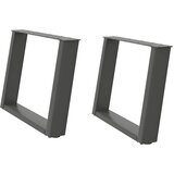  Noge za klub stolić U-oblik 2 kom antracit 70 x (42-43) cm čelik | shoptok.hr