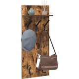  Vješalica za kapute na zidu Dimljeni hrast 40 x 10 x 90 cm | shoptok.hr