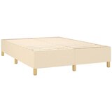 Krevet box spring s madracem LED krem 140x190 cm od tkanine | shoptok.hr