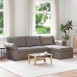 SOFA Sivo-smeđa 245 x 138 x 80 cm tkanina Cijene