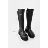 Marjin Women's Thick Welt Sole Daily Boots Ferlas Black | ePonuda.com