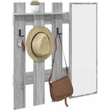  Vješalica za kapute na zidu Zidne Siva Sonoma 100 x 10 x 100 cm | shoptok.hr