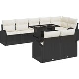  Set od 9 komada vrtne sofe s jastučićima crni poliratan | shoptok.hr