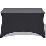vidaXL Rastezljiva Navlaka za Stol 2 kom 120x60,5x74 cm Antracit | shoptok.hr