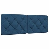 vidaXL Vzglavna stranica modra 140 cm blago Cene