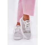Boto Lace-Up Women's Sneakers On Platform White Aranelith | Shoptok.si