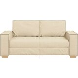 vidaXL Dvosjed Kauč Krem 140 cm Tkanina | shoptok.hr