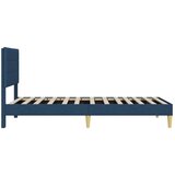  Okvir za krevet s uzglavljem Plava 80 x 200 cm tkanina - Plava 80 x 200 cm | shoptok.hr
