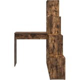  Kutni stol s policom Dimljeni hrast 101,5 x 149,5 x 149,5 cm | Eponuda.ba