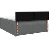  Boxspring krevet s madracem Tamnosiva 160 x 200 cm Tkanina | shoptok.hr