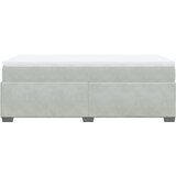  Box spring krevet s madracem svjetlosivi 90x190 cm baršunasti | shoptok.hr