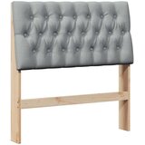  Tapecirani uzglavlje Svijetlo siva 90 cm Čvrsto borovo drvo | shoptok.hr