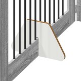  Vrata za pse s postoljem 6 pcs Siva sonoma 100 x 60 cm | Eponuda.com