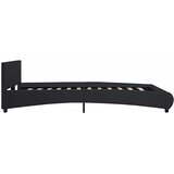  Okvir za krevet od umjetne kože s LED svjetlom crni 160x200 cm | shoptok.hr