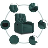  Naslanjač iz temno zelenega blaga | Shoptok.si