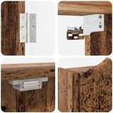 Kabinet za mete Staro drvo 56 x 12 x 63 cm Konstruirano drvo | shoptok.hr