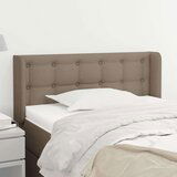  Vzglavje z ušesi taupe 93x16x78/88 cm blago, (20952377) | Shoptok.si