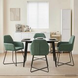 vidaXL Trpezarijske stolice 4 pcs Baršun Morska zelena 55 x 50 x 84 cm | shoptok.hr