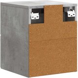  Noćni ormarić za montažu na zid Betonska siva 34,5 x 33 x 40 cm | shoptok.hr