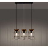  Sollux SL.1264 - Luster na sajli GOTTO 3xE27/15W/230V crna | Eponuda.com