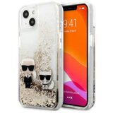  Originalen ovitek KLHCP13MGKCD za iPhone 13 6.1 prozorna zaščita z zlatimi bleščicami - Karl and Choupette Cene