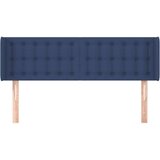  Vzglavje z ušesi modro 147x16x78/88 cm blago, (20953463) | Shoptok.si
