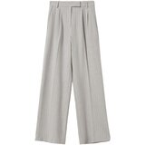 Bershka Hlače z naborki siva | Shoptok.si
