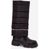 Boto women's insulated boots with beads black irvette | Eponuda.ba