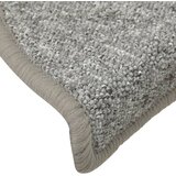  Prostirke za stepenice 15 kom 56x17x3 cm svijetlo sive poluokrugle | shoptok.hr