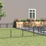  Kavez za pse crni 72 m² čelični | shoptok.hr