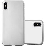 Cadorabo Case, združljiv z Apple v kovinskem srebru - zaščitni pokrov iz fleksibilnega silikona TPU, (20588488) Cene