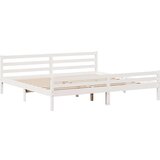 vidaXL Okvir kreveta bez madraca bijeli 180x200 cm od masivne borovine | shoptok.hr