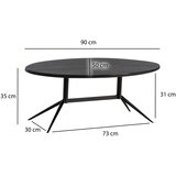 MID.YOU KLUBSKA MIZA, črna | Shoptok.si