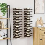  Zidni stalak za vino za 24 boce 2 kom bijeli željezni | shoptok.hr